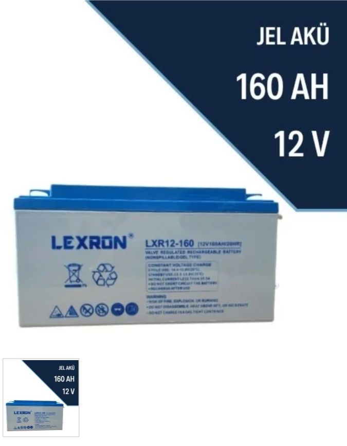 LEXRON 12 V 160 Ah Jel Akü