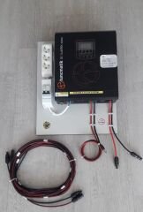 Gümüş Solar Bağ Evi  Paketi 3*280 Watt Topcon  Güneş Paneli  2*160 Ah Solar Jel Akü 3000 Watt Tam Sinüs Akıllı İnverter