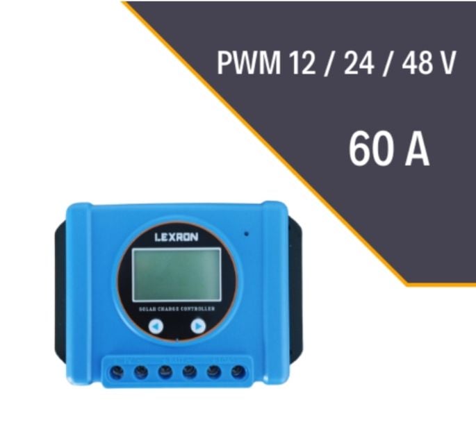 LEXRON  60 Ah 12/24/48 V PVM Şarj Regülatörü