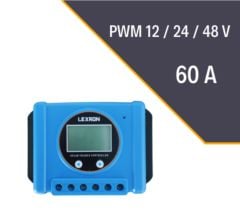 LEXRON  60 Ah 12/24/48 V PVM Şarj Regülatörü