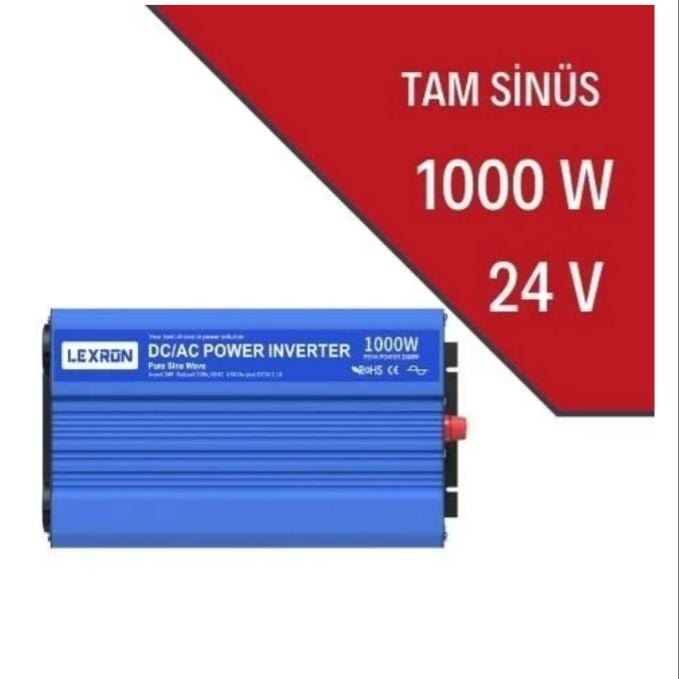 24 Volt 1000 Watt Tam Sinüs Inverter